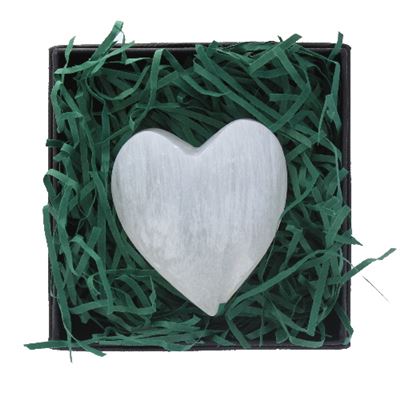 Selenite Heart in Gift Box